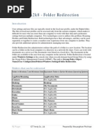 Folder Redirection Win2k8