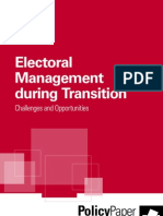 Electoral Management During Transition IDEA INTERNATIONAL