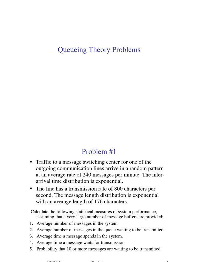Advanced Queueing Theory Guide | PDF | Markov Chain | Statistical Theory