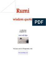 Rumi Wisdom Quotes From