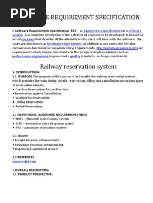 Railway reservation system project in c++