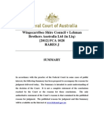 Wingecarribee Shire Council V Lehman Brothers Australia