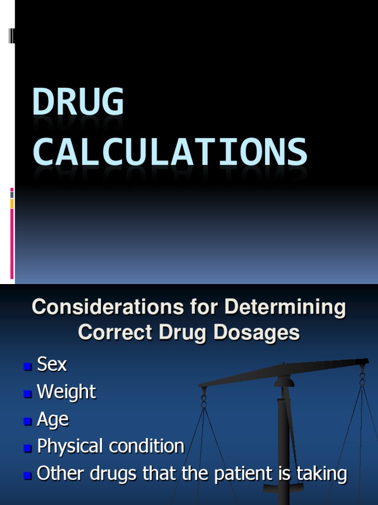 2 Drug Calculations (1 Hour) PDF Teaspoon Ounce