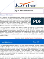 History of Whole Numbers