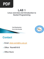 Linux Overview and Introduction To Socket Programming: Lab Instructor