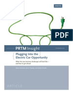 PRTM Plugging Into Electric Car Opportunity