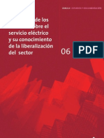 06 (Segunda Etapa)  La opinión de los usuarios sobre el servicio eléctrico y su conocimiento de la liberalización del sector