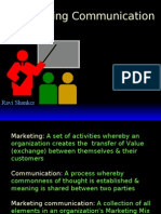 Marketing Communication: Ravi Shanker
