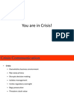 You Are in Crisis!