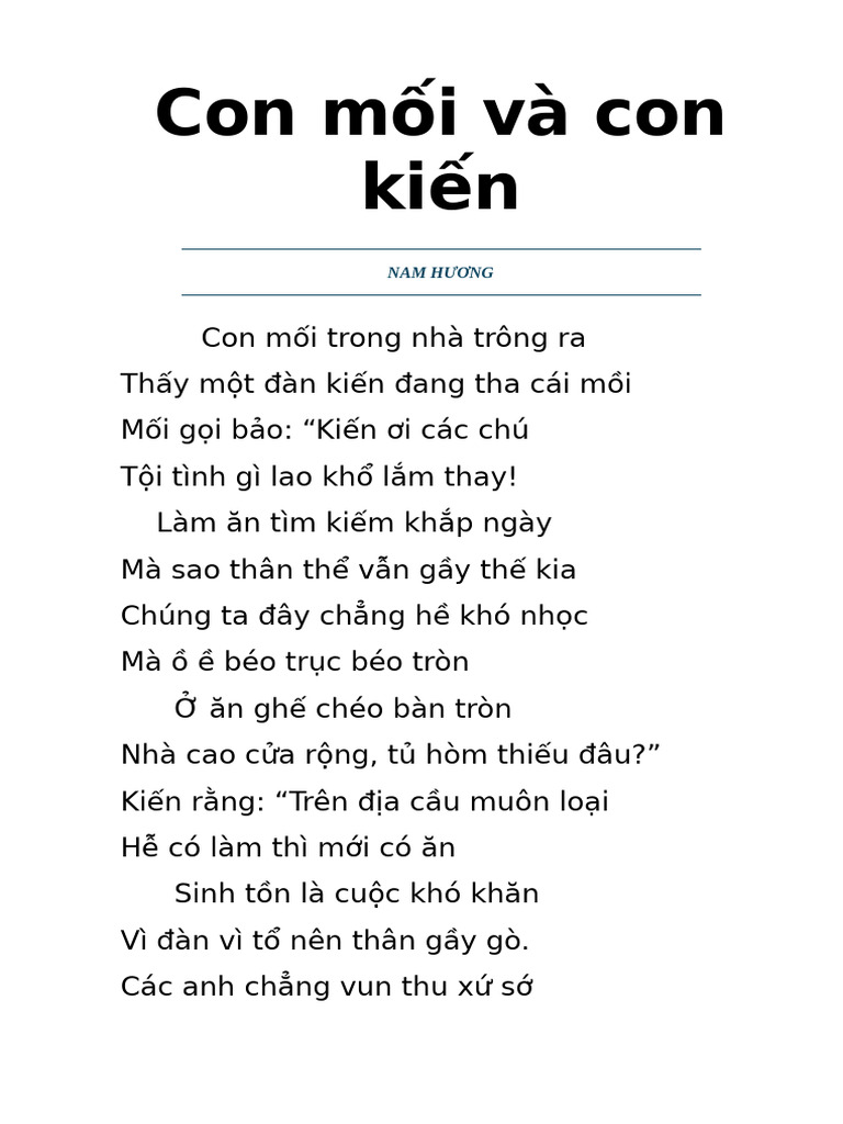 Con mối và con kiến | PDF