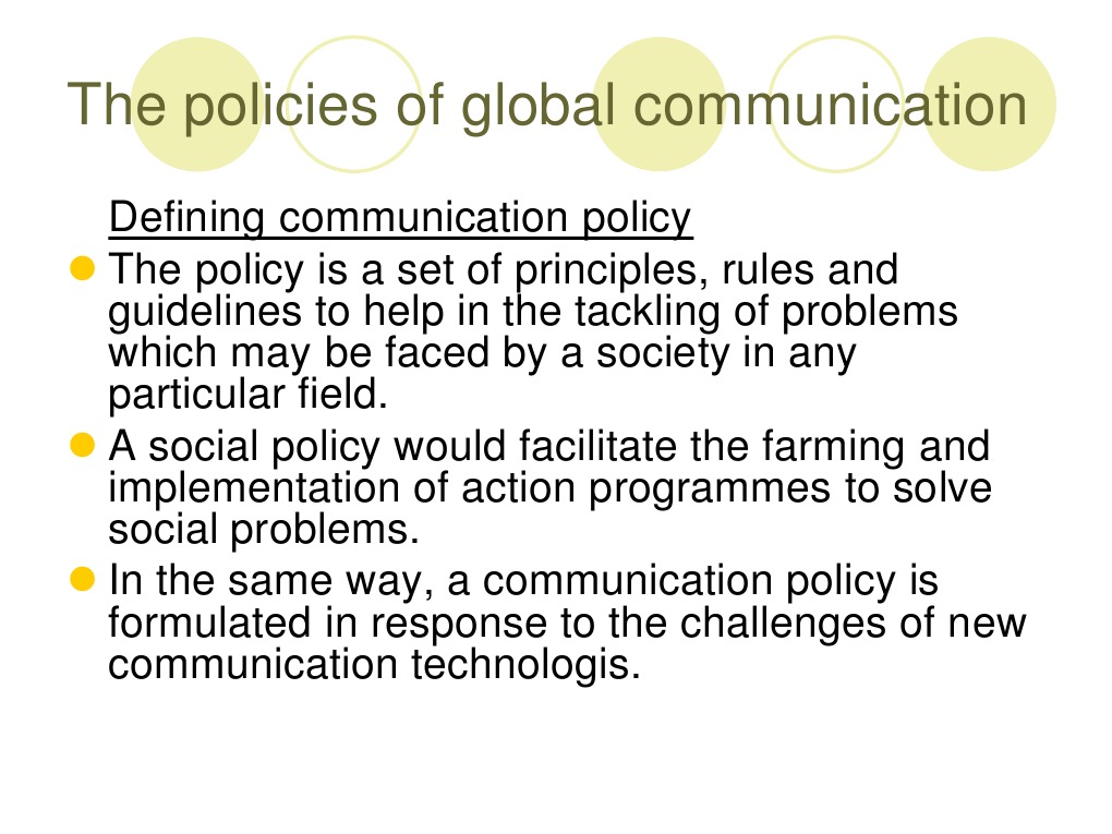 The Policies of Global Communication | PDF | Finance & Money Management ...