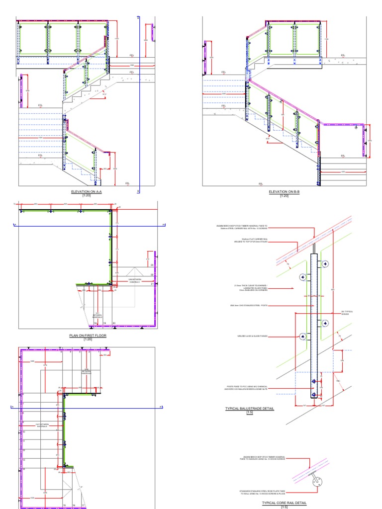 Steel Stair and Railing Design Details | PDF