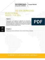 D Derecho Electoral 4 de Mayo 2012