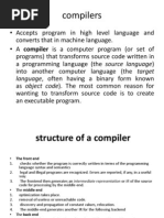 Compiler (Statement of Problem)