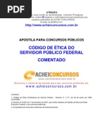Apostila do Código de Ética do Servidor Civil Federal, Comentado