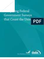 Compari NG Federal Government Surveys T Hat Count T He Uni Nsured
