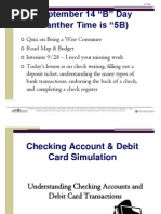 Checking Account and Debit Card Simulation