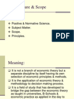 M.E:-Nature & Scope: Meaning. Nature. Positive & Normative Science. Subject Matter. Scope. Principles