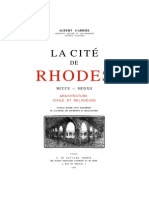 La Cité de Rhodes, Architecture Civil Et Religiuese (Gabriel Albert, Paris 1923)
