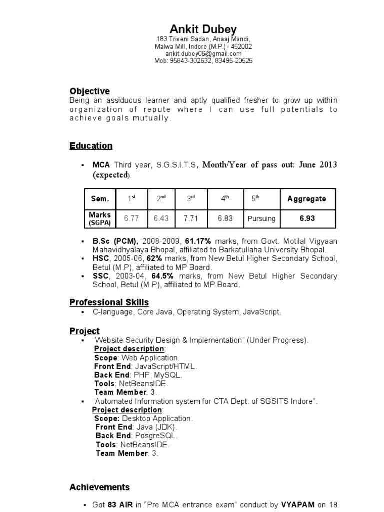 Ankit Resume | PDF