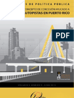 Evolución del Concepto de Concesión de Puentes y Autopistas en Puerto Rico