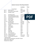 2012 NC Schedule