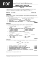 Subiect Chimie 2009