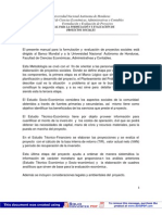 Manual Para La Formulacion y Evaluacion de Proyectos 2008