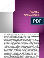 Background and Principles of Project Management