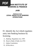 Legal Aspects of Banking Operations