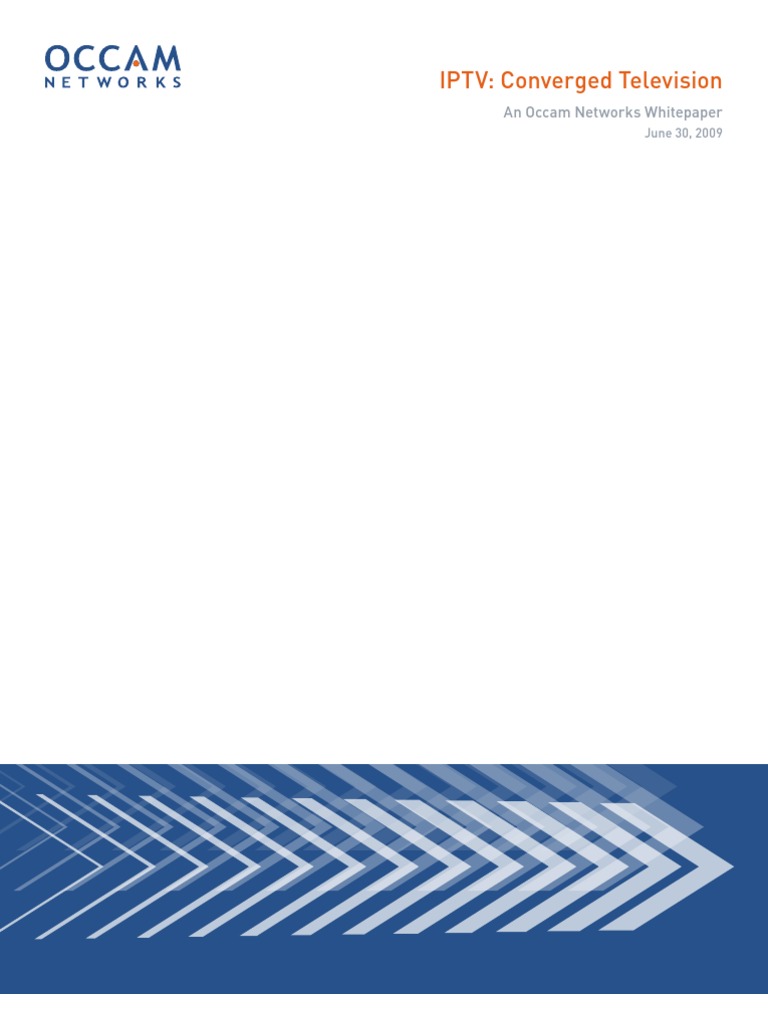 Occ - Iptv White Paper 6 09 | PDF | Fiber To The X | Cable Television