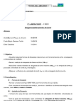 TM1 Lab5 Desgaste de Ferramentas