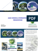 Sage Chemical International Presentation: Prepared By: Murtaza Sherwani Project Manager