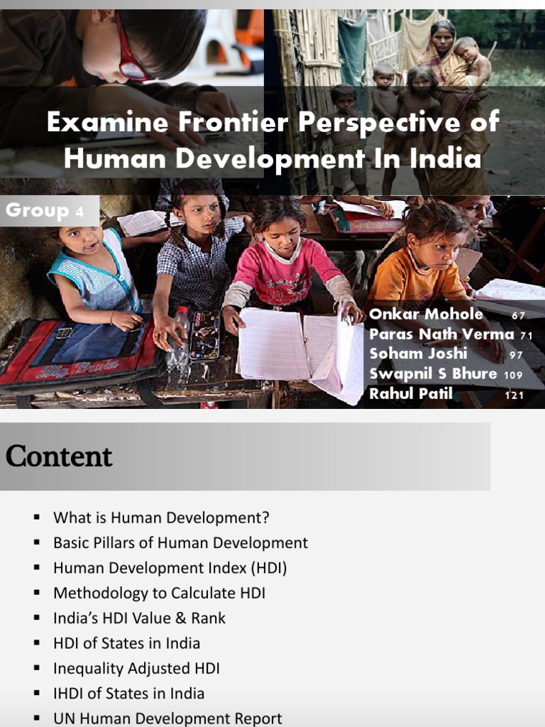 Examining Frontiers of Human Development in India An Analysis of Key