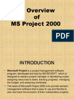 Overview of MS Project 2000