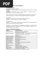 Instrumental Analysis Lecture notes III