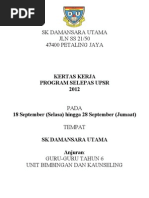 Kertas Kerja Program Selepas UPSR