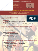 Re-Thinking African History and Historiography