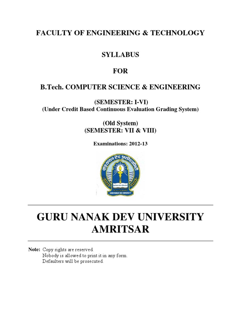 B.Tech Computer Science Syllabus Overview | PDF | Amplifier | Computer File
