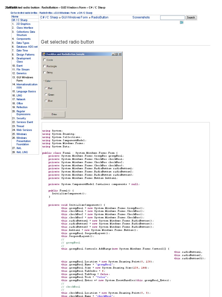 Radio Button Click Event Radiobutton Gui Windows Form vrogue.co