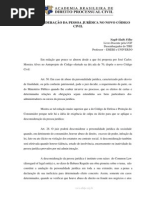 desconsideração da personalidade jurídica