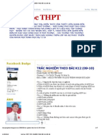 Sinh học THPT - TRẮC NGHIỆM THEO BÀI K12 (09-10)