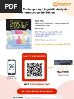 Ebook PDF) Contemporary Linguistic Analysis: An Introduction 9th