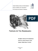 NUTRICÃO DE NÃO RUMINATES - Material de Estudo