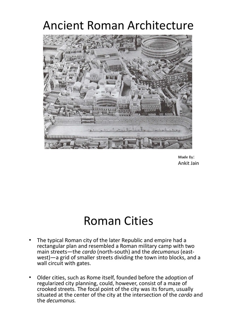 Roman Urban Planning and Architecture | PDF | Vault (Architecture) | Dome