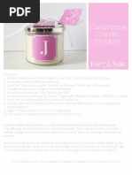 Download Customizable Candle Printables by For Chic Sake by For Chic Sake SN106661336 doc pdf