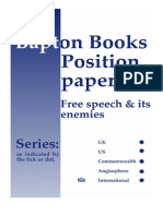 Bapton Books Position Paper
