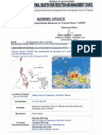 NDRRMC Sitrep No. 5 UPDATE Preparedness Measures on Tropical Storm Lawin