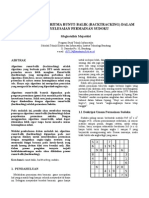 Download PENERAPAN ALGORITMA RUNUT-BALIK BACKTRACKING DALAM PENYELESAIAN PERMAINAN SUDOKU by snyp3r SN106692726 doc pdf