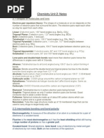 Edexcel Chemistry Unit 2 Revision Notes